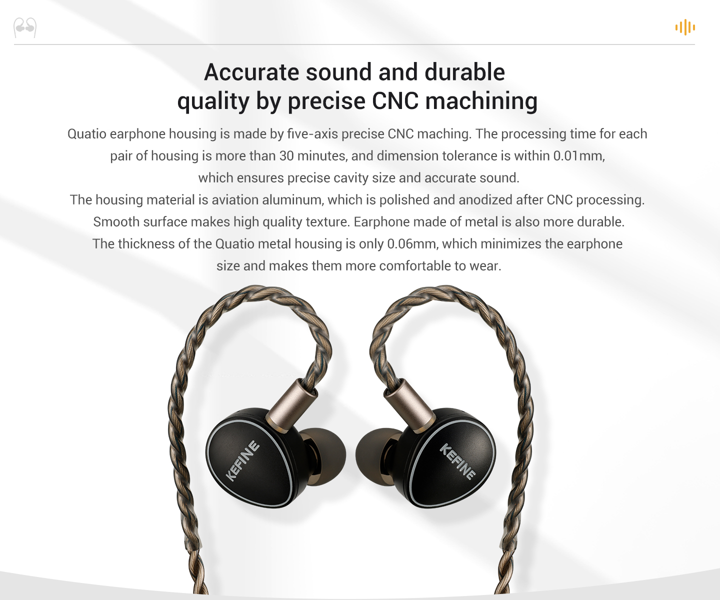 Quatio - 2DD + 2BA Hybrid Hifi Earphone-Kefine - Refine & Beyond